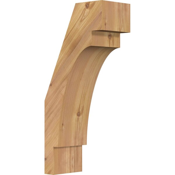 Ekena Millwork 5 1/2"W x 10"D x 22"H Merced Smooth Knee Brace, Western Red Cedar BRC06X10X22MRC00SWR - main